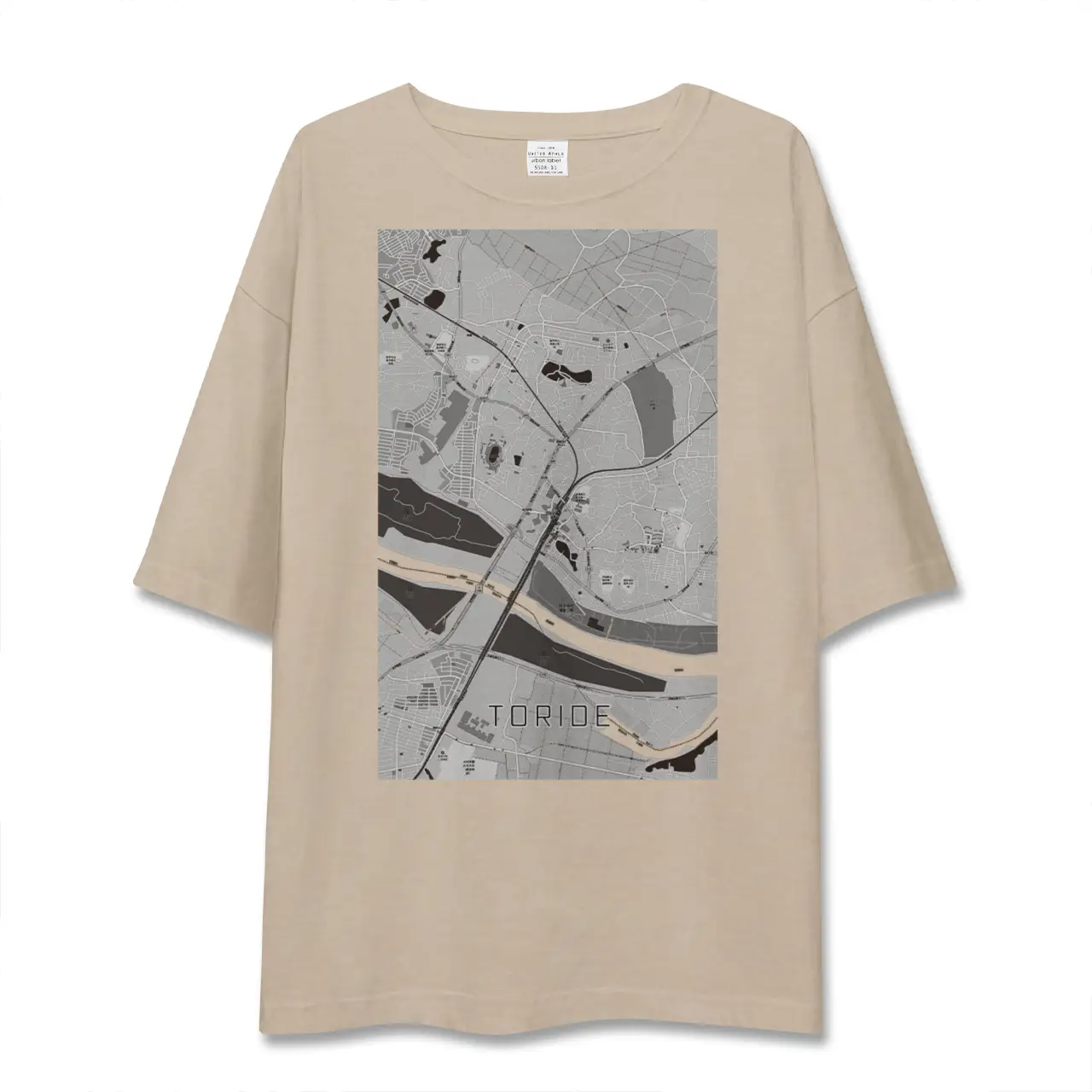 【取手（茨城県）】地図柄ビッグシルエットTシャツ