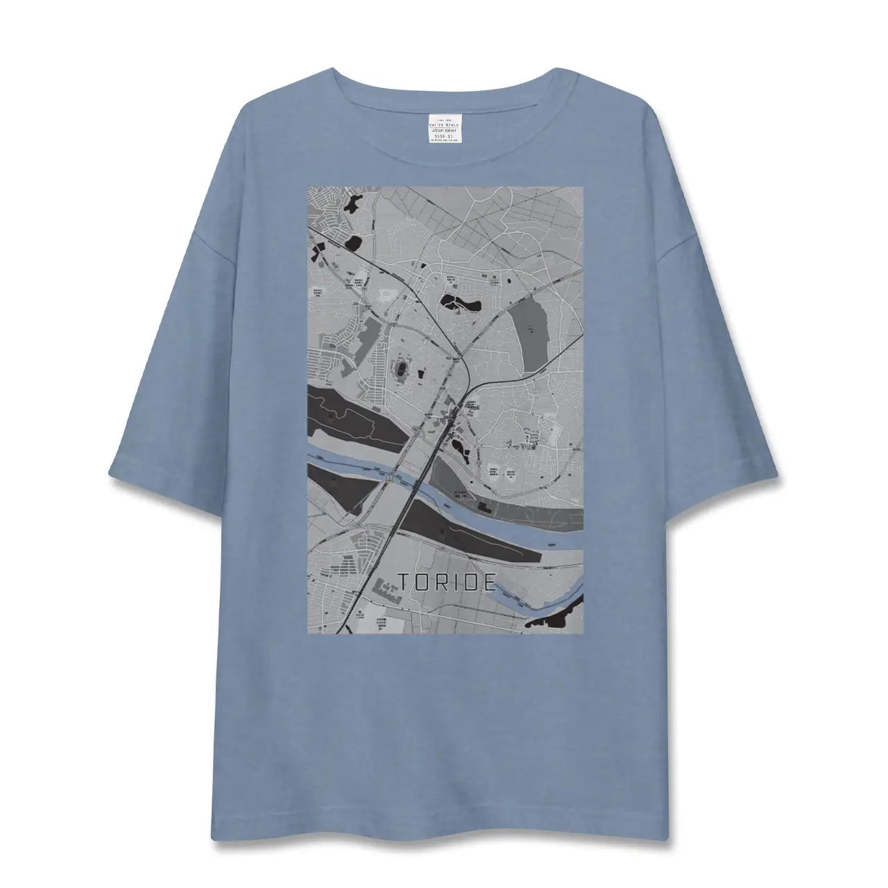 【取手（茨城県）】地図柄ビッグシルエットTシャツ