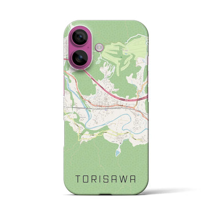 【鳥沢（山梨県）】地図柄iPhoneケース（バックカバータイプ）