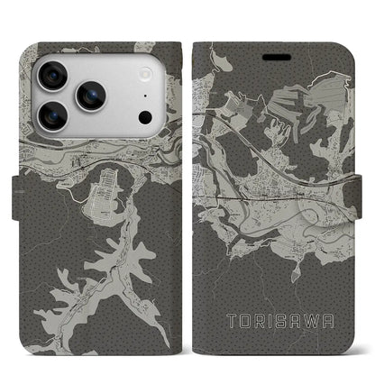 【鳥沢（山梨県）】地図柄iPhoneケース（手帳タイプ）