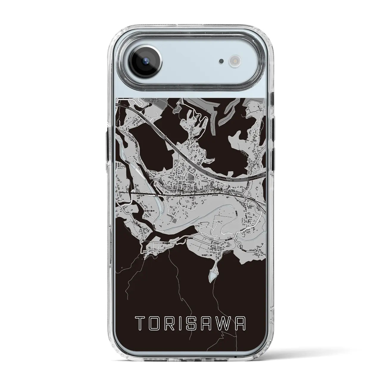 【鳥沢（山梨県）】地図柄iPhoneケース（MagSafeタイプ）