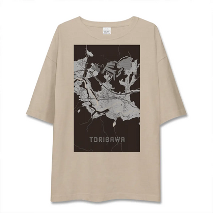 【鳥沢（山梨県）】地図柄ビッグシルエットTシャツ