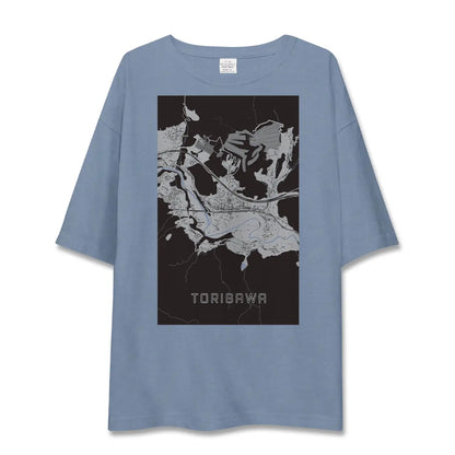 【鳥沢（山梨県）】地図柄ビッグシルエットTシャツ