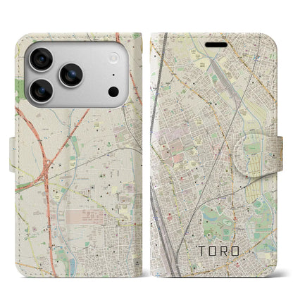 【土呂（埼玉県）】地図柄iPhoneケース（手帳タイプ）