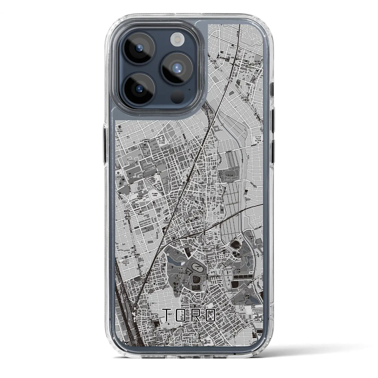 【土呂（埼玉県）】地図柄iPhoneケース（MagSafeタイプ）