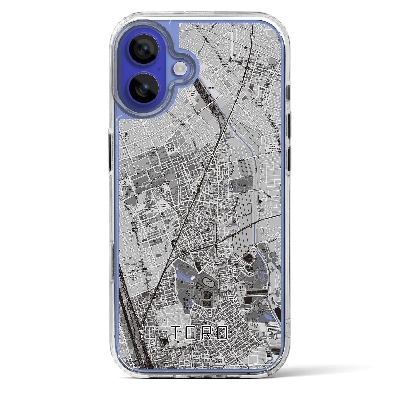 【土呂（埼玉県）】地図柄iPhoneケース（MagSafeタイプ）