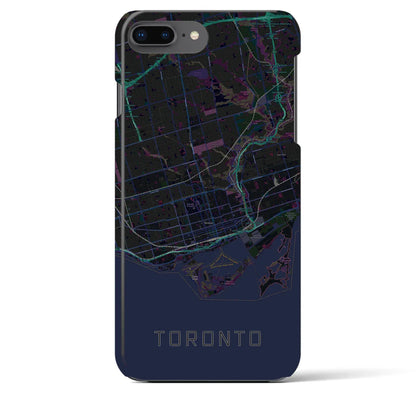 【トロント（カナダ）】地図柄iPhoneケース（バックカバータイプ）
