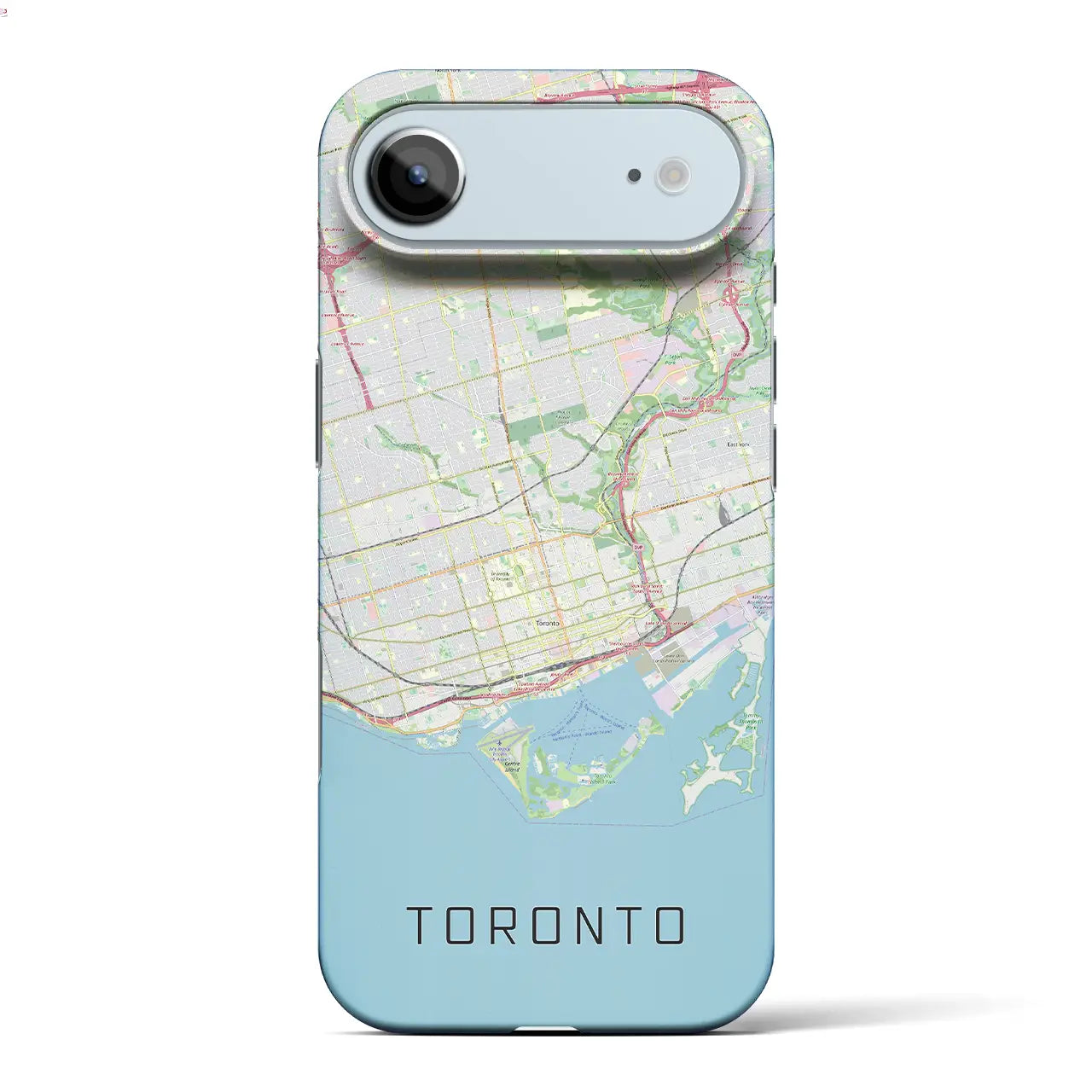 【トロント（カナダ）】地図柄iPhoneケース（バックカバータイプ）