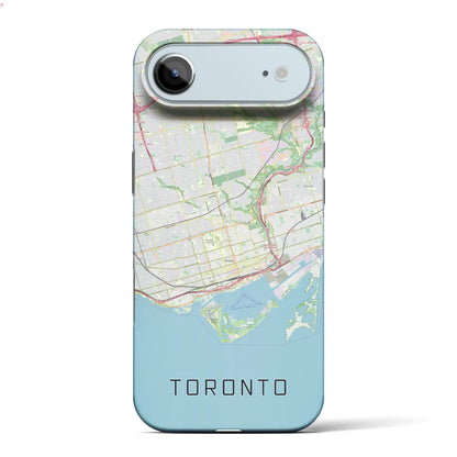 【トロント（カナダ）】地図柄iPhoneケース（バックカバータイプ）