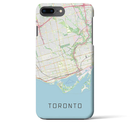 【トロント（カナダ）】地図柄iPhoneケース（バックカバータイプ）