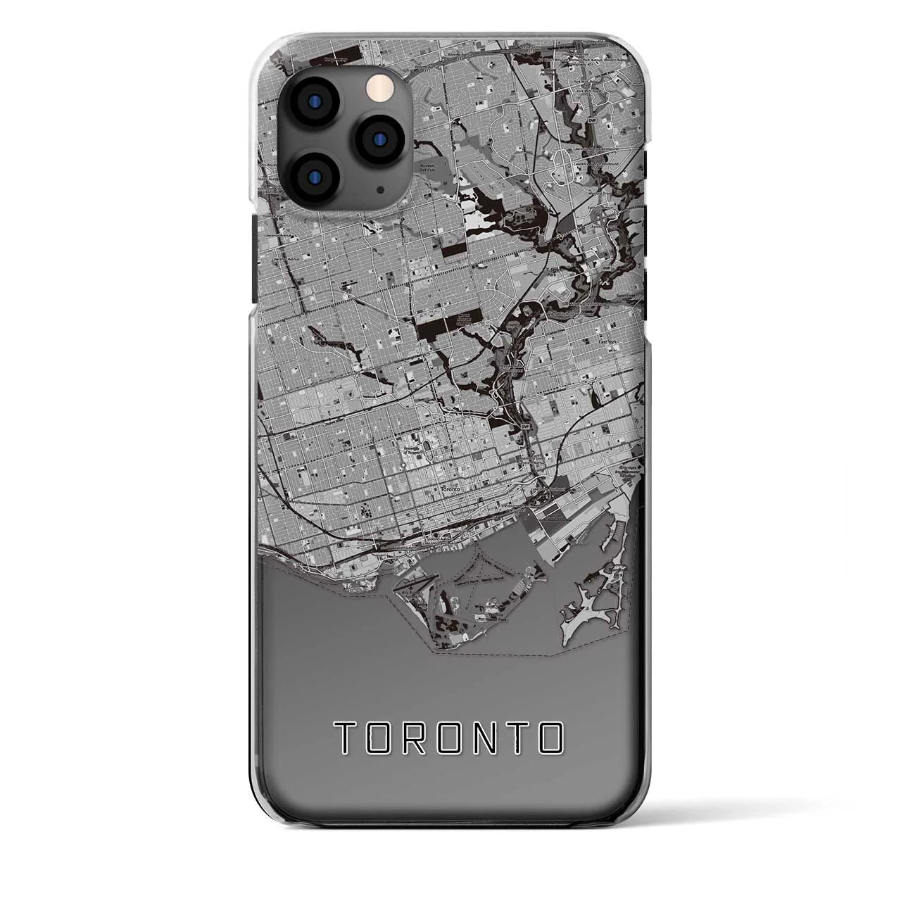 【トロント（カナダ）】地図柄iPhoneケース（クリアタイプ）