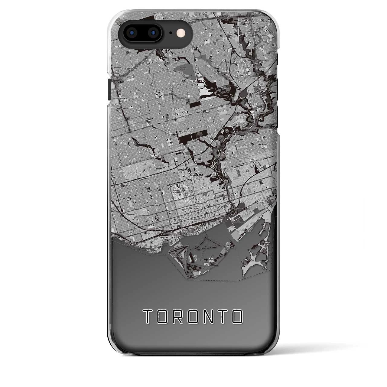 【トロント（カナダ）】地図柄iPhoneケース（クリアタイプ）