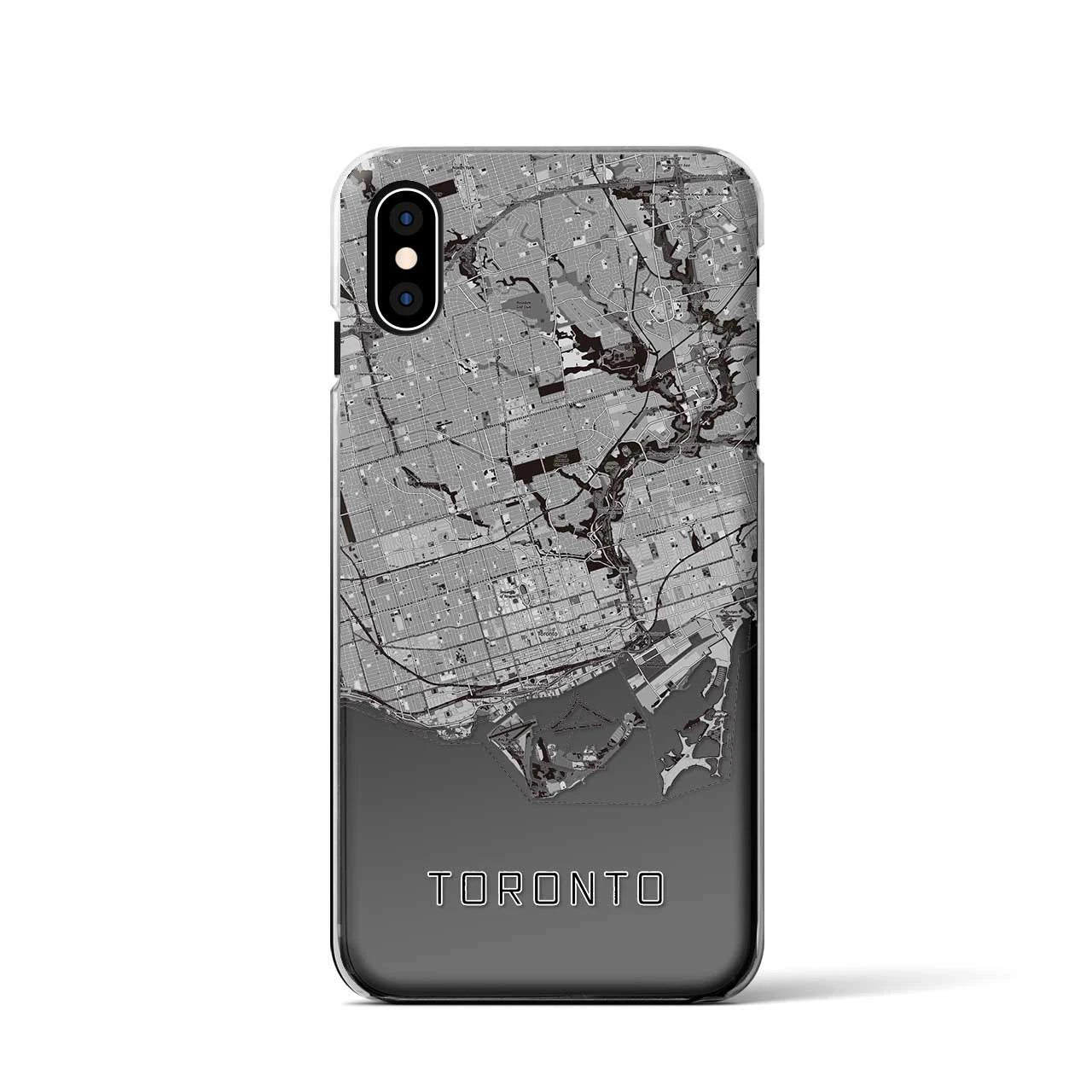 【トロント（カナダ）】地図柄iPhoneケース（クリアタイプ）