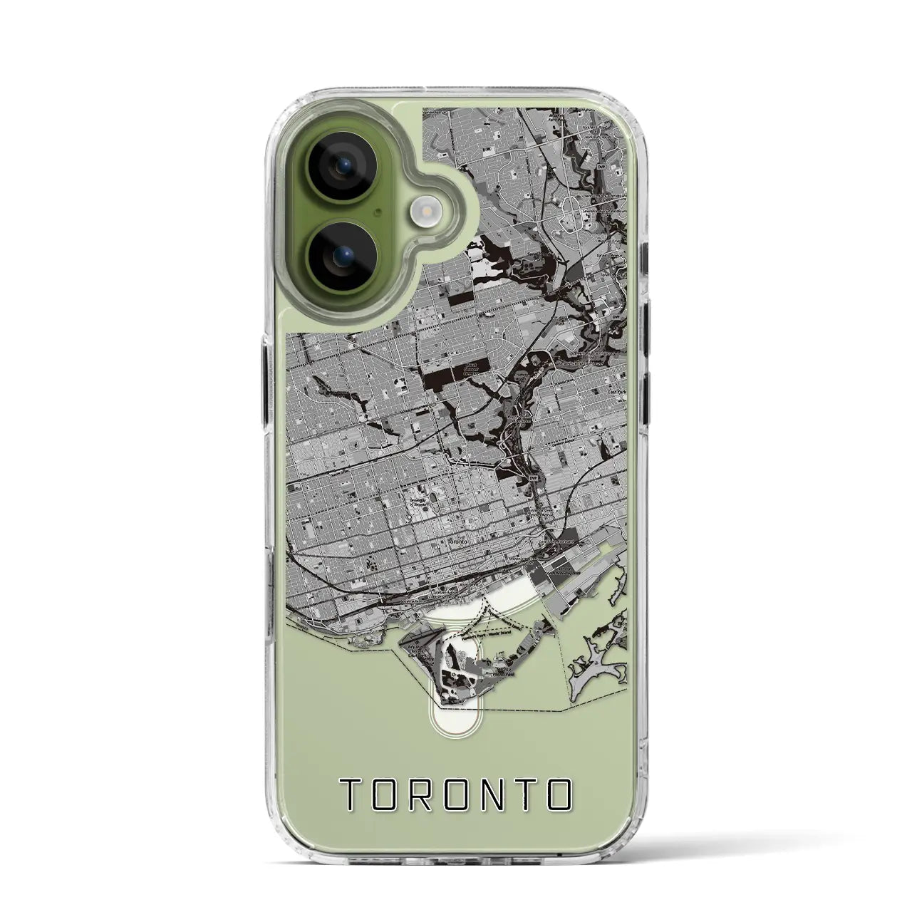 【トロント（カナダ）】地図柄iPhoneケース（MagSafeタイプ）