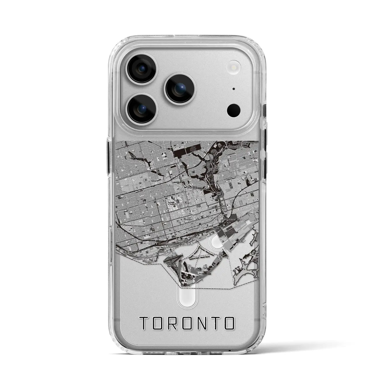【トロント（カナダ）】地図柄iPhoneケース（MagSafeタイプ）