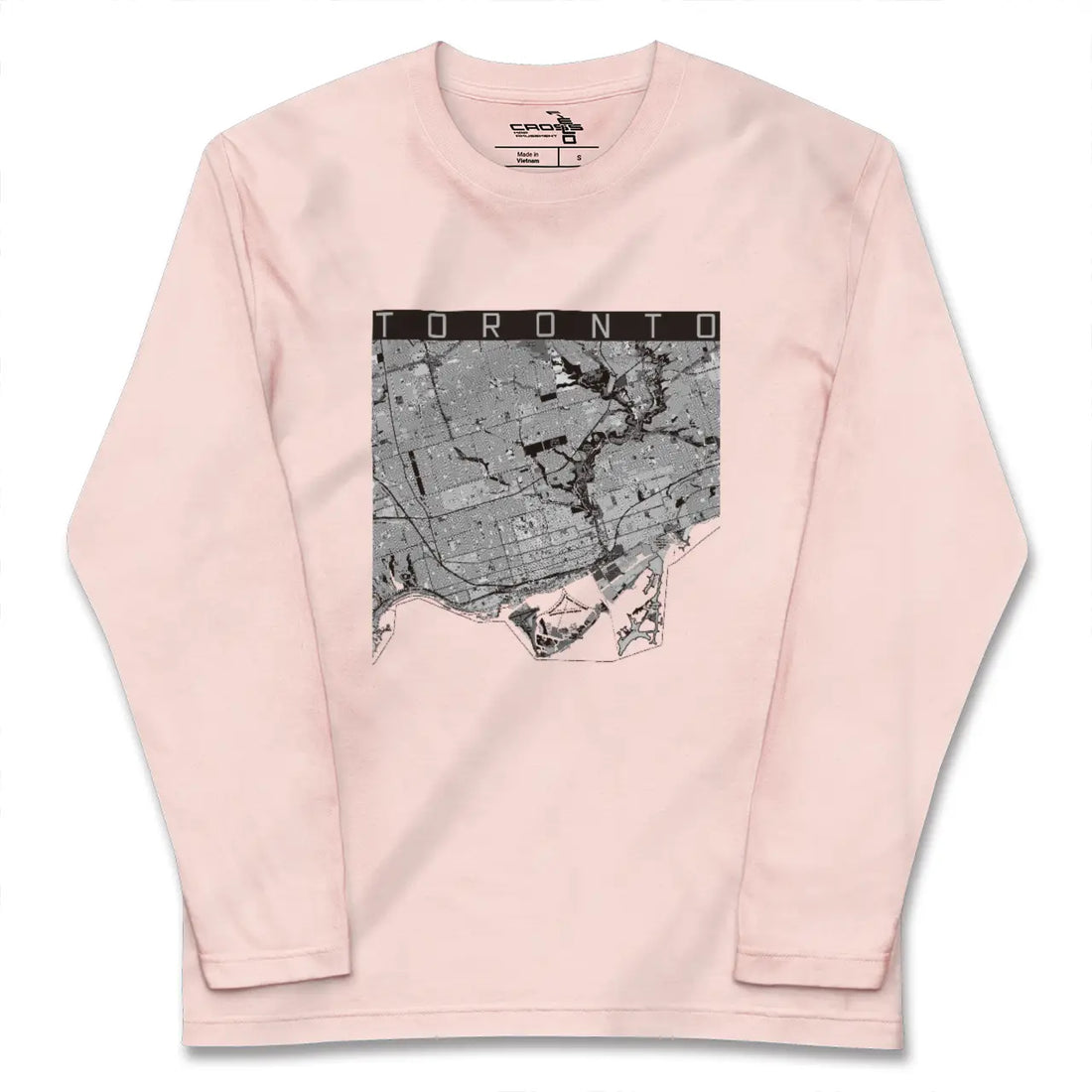【トロント（カナダ）】地図柄ロングスリーブTシャツ