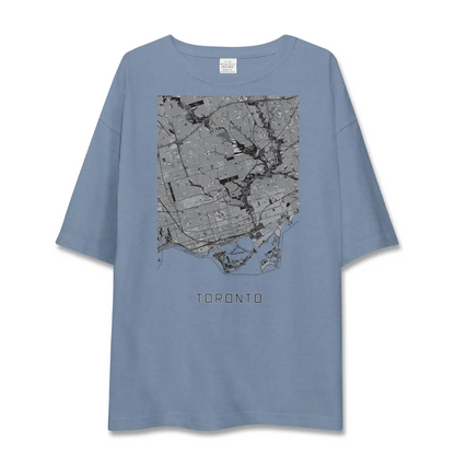【トロント（カナダ）】地図柄ビッグシルエットTシャツ
