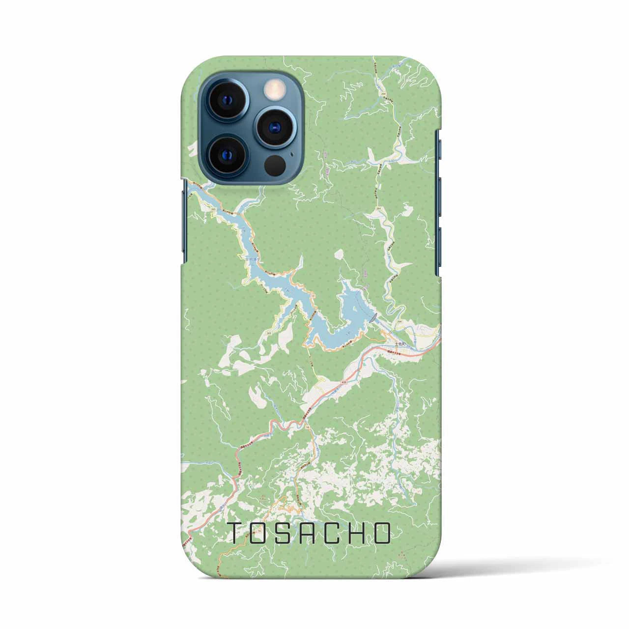 【土佐町（高知県）】地図柄iPhoneケース（バックカバータイプ）