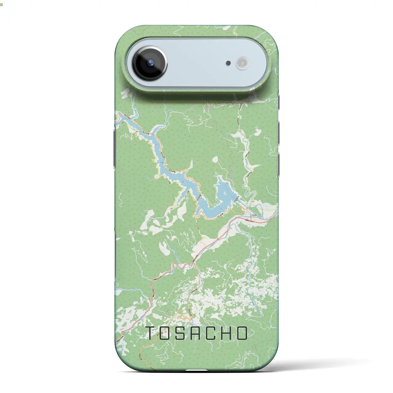 【土佐町（高知県）】地図柄iPhoneケース（バックカバータイプ）