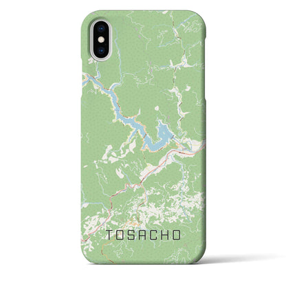 【土佐町（高知県）】地図柄iPhoneケース（バックカバータイプ）