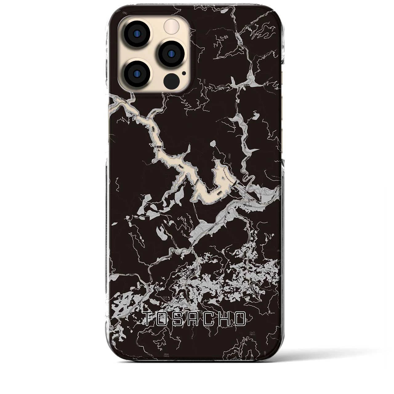 【土佐町（高知県）】地図柄iPhoneケース（クリアタイプ）