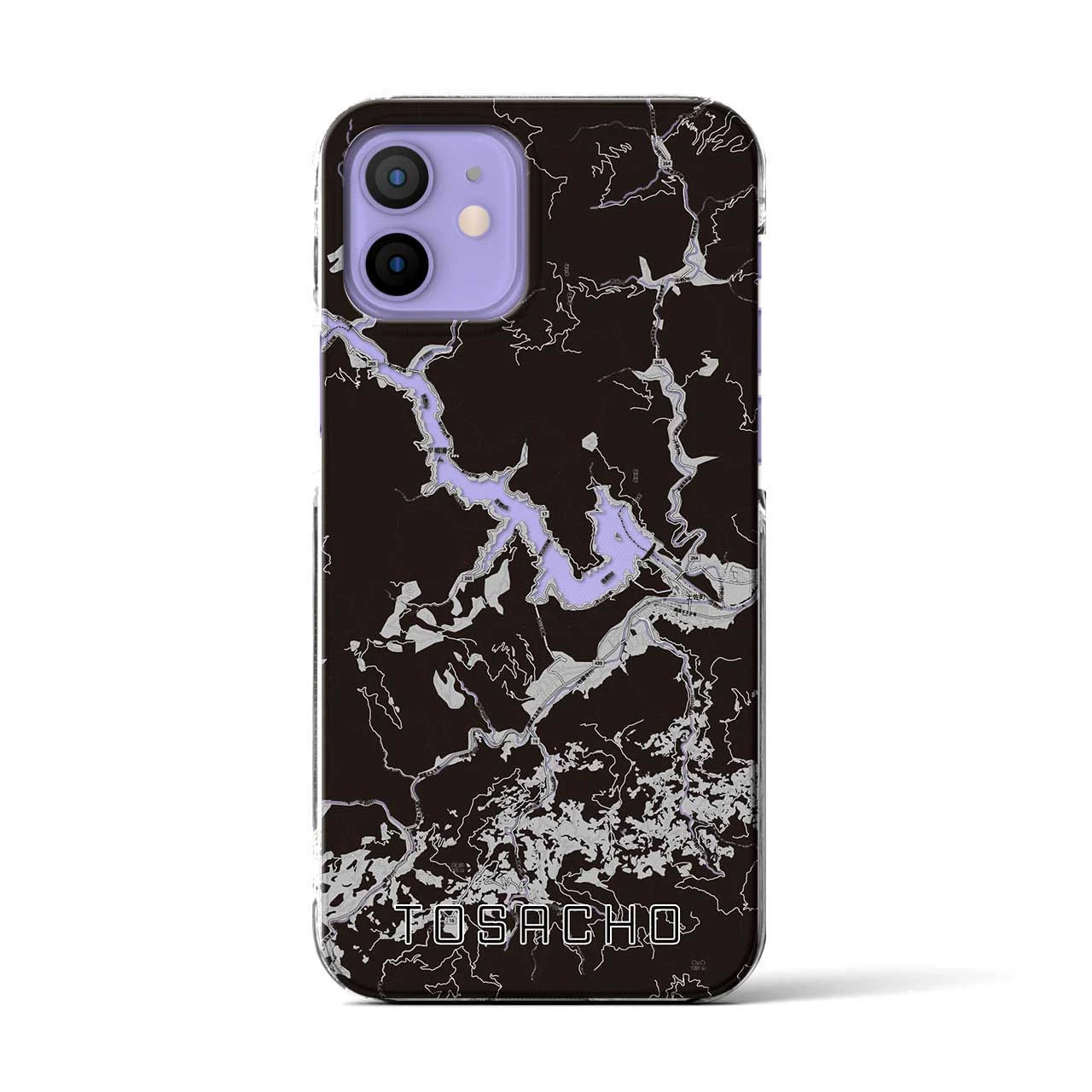 【土佐町（高知県）】地図柄iPhoneケース（クリアタイプ）