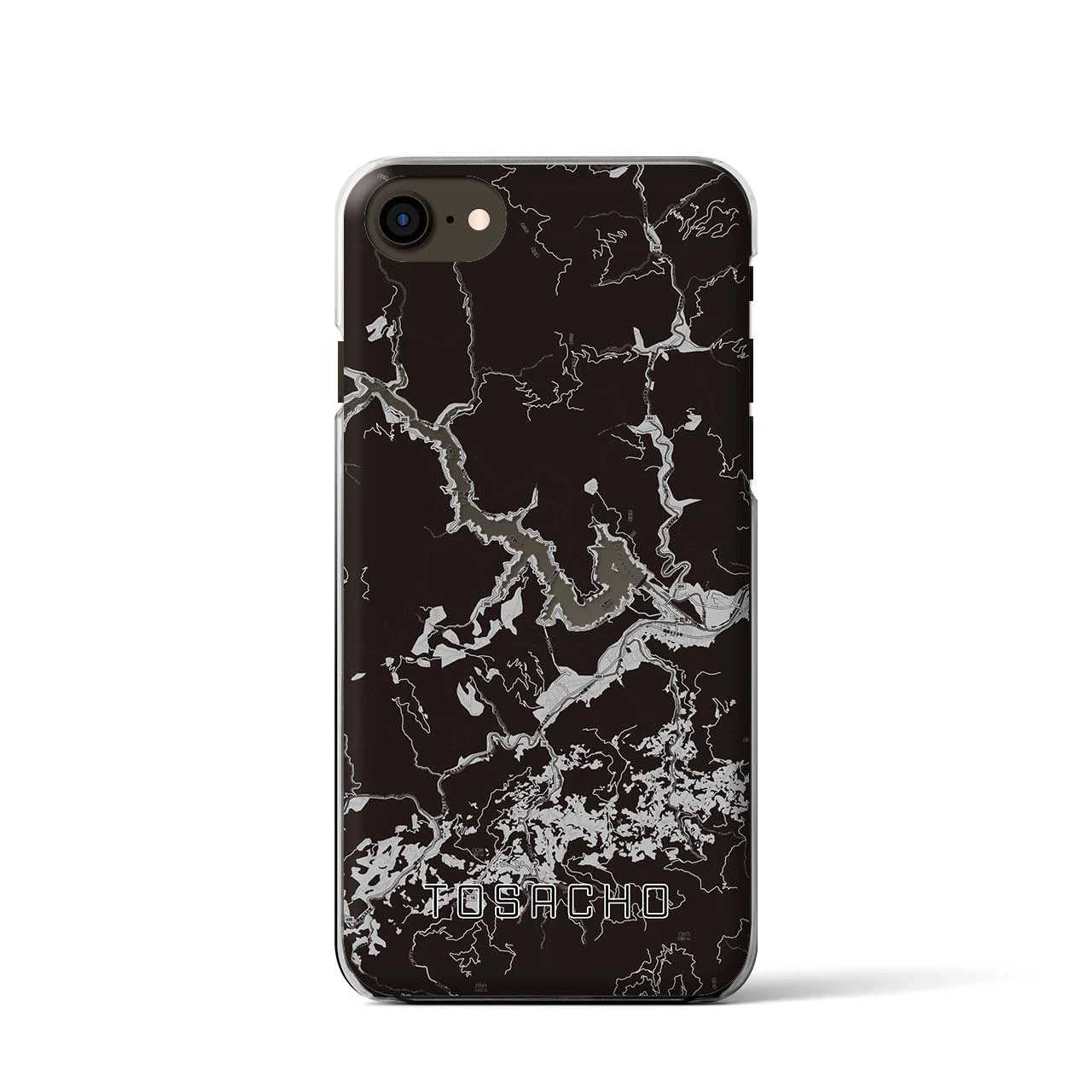 【土佐町（高知県）】地図柄iPhoneケース（クリアタイプ）