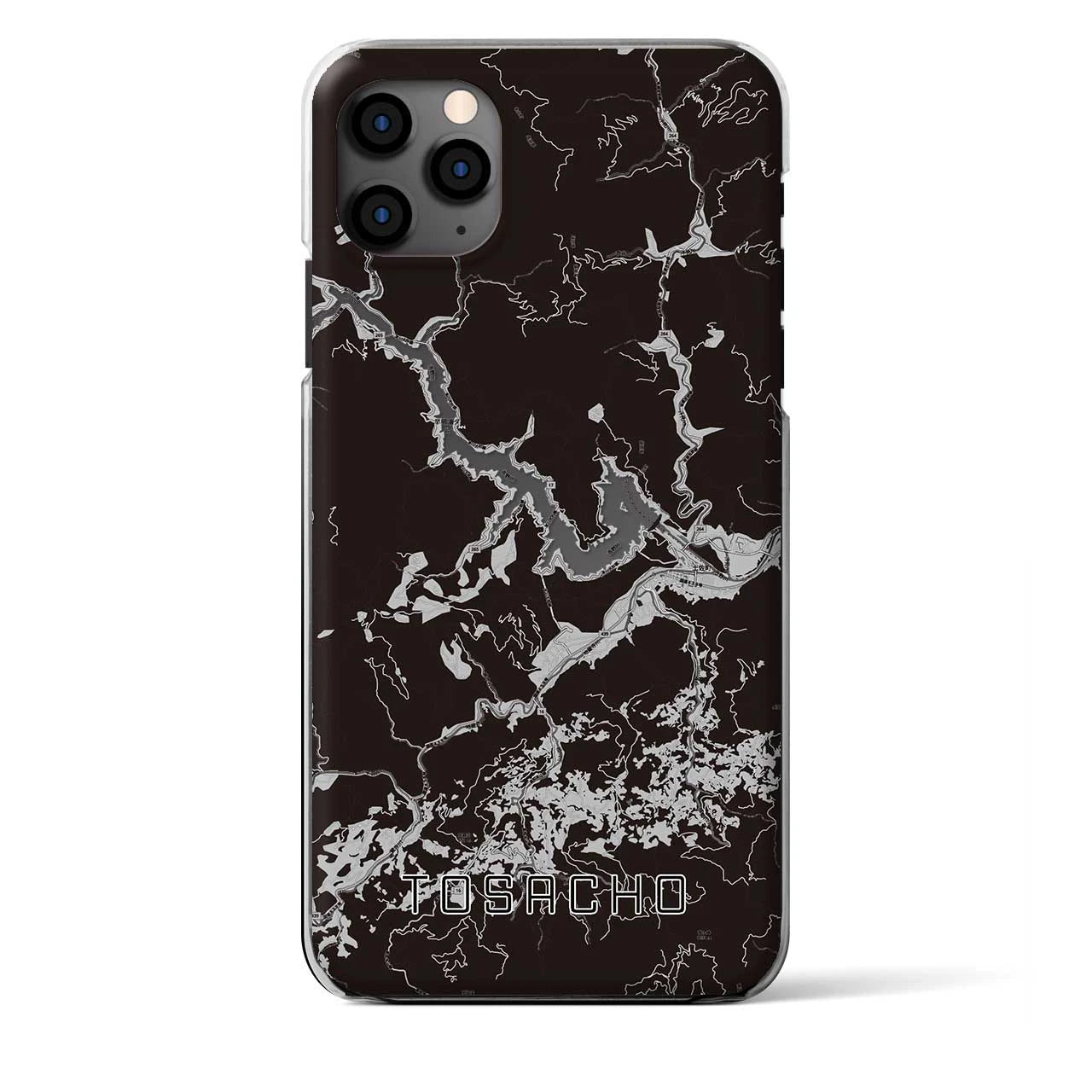 【土佐町（高知県）】地図柄iPhoneケース（クリアタイプ）