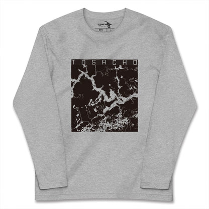 【土佐町（高知県）】地図柄ロングスリーブTシャツ