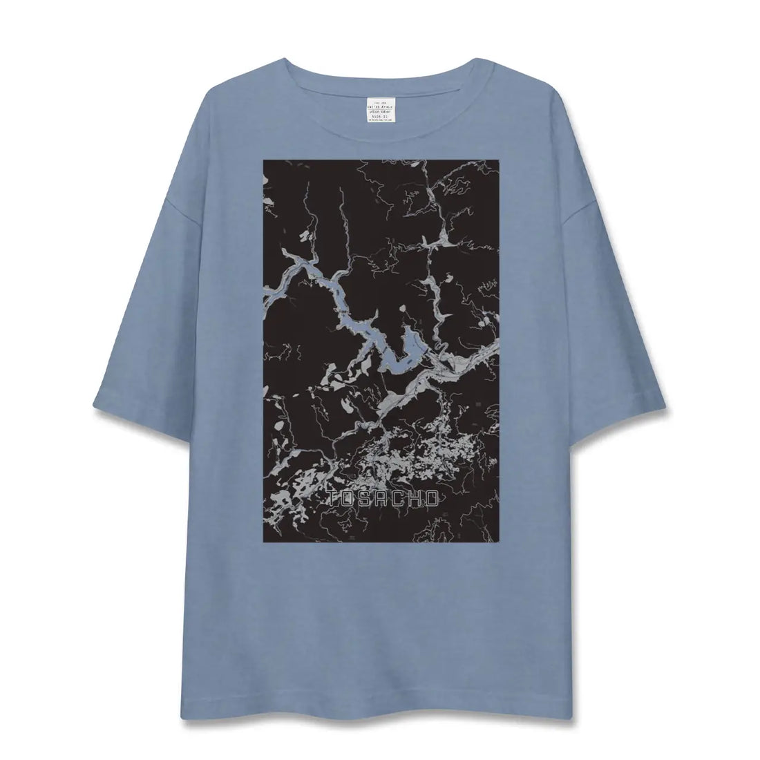【土佐町（高知県）】地図柄ビッグシルエットTシャツ