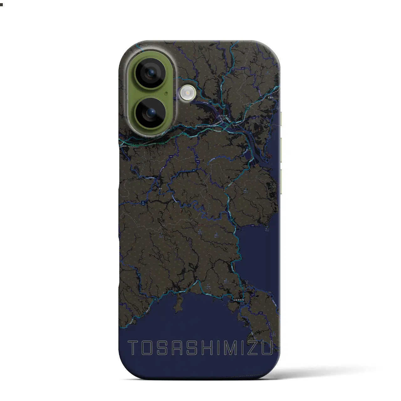 【土佐清水（高知県）】地図柄iPhoneケース（バックカバータイプ）