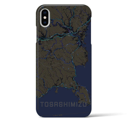 【土佐清水（高知県）】地図柄iPhoneケース（バックカバータイプ）