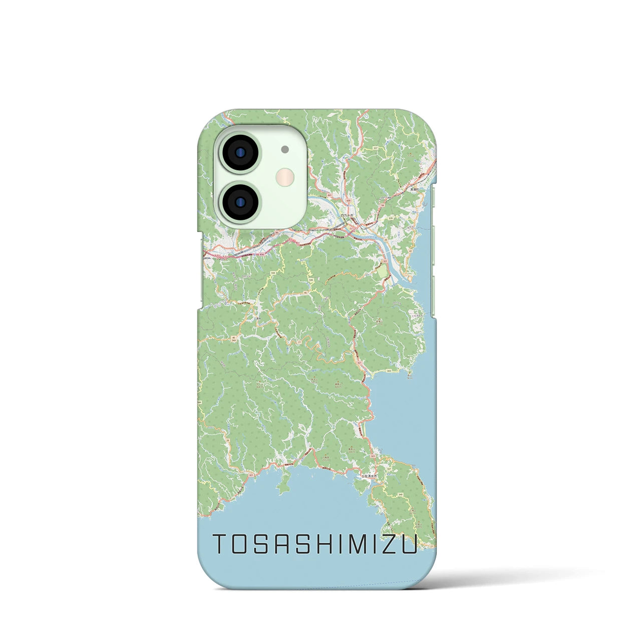 【土佐清水（高知県）】地図柄iPhoneケース（バックカバータイプ）