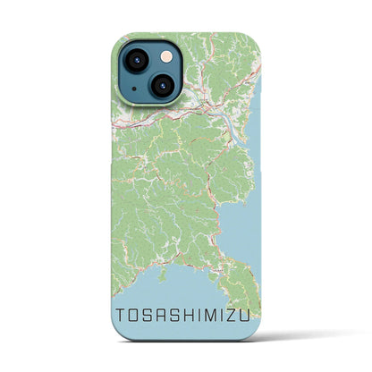 【土佐清水（高知県）】地図柄iPhoneケース（バックカバータイプ）