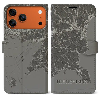 【土佐清水（高知県）】地図柄iPhoneケース（手帳タイプ）