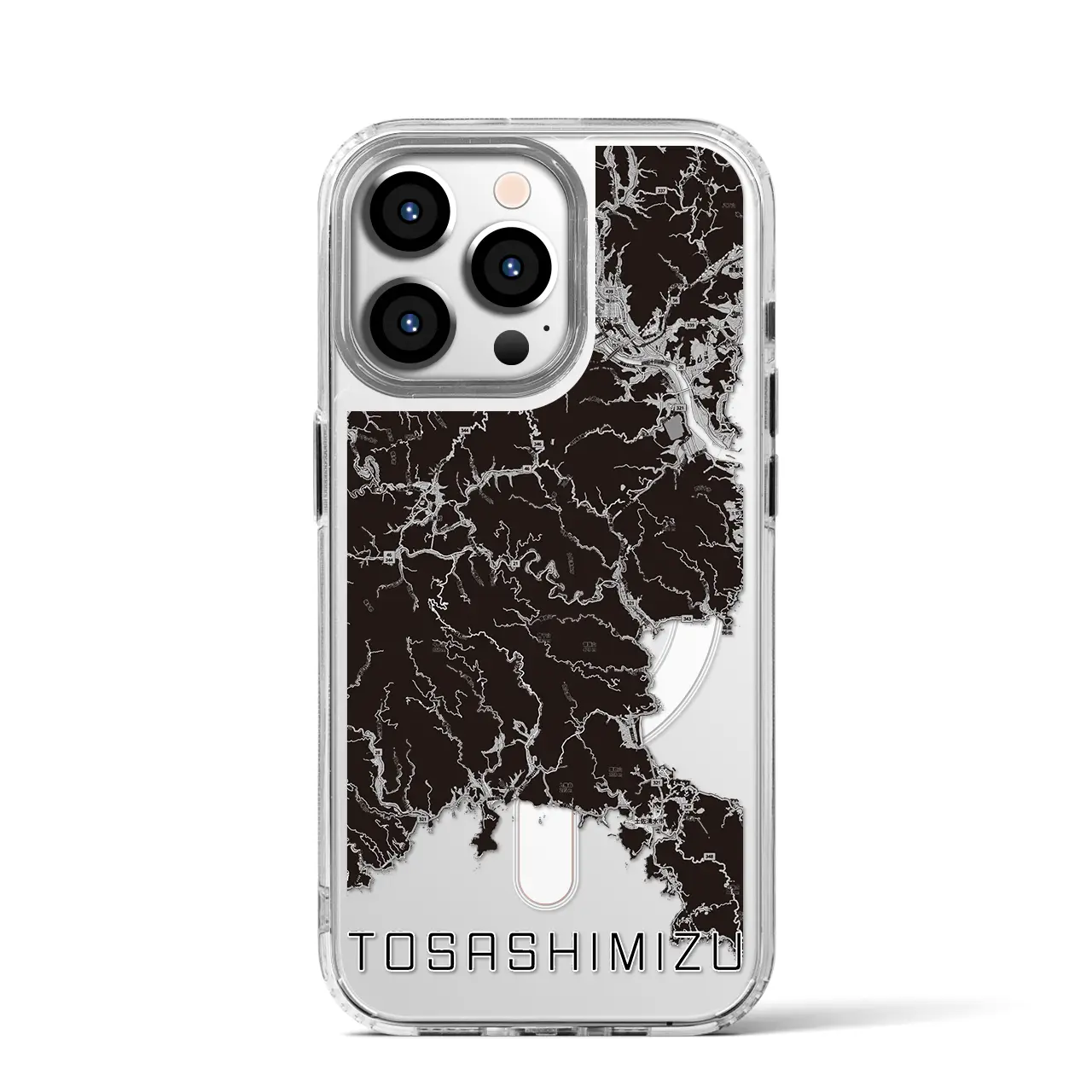 【土佐清水（高知県）】地図柄iPhoneケース（MagSafeタイプ）