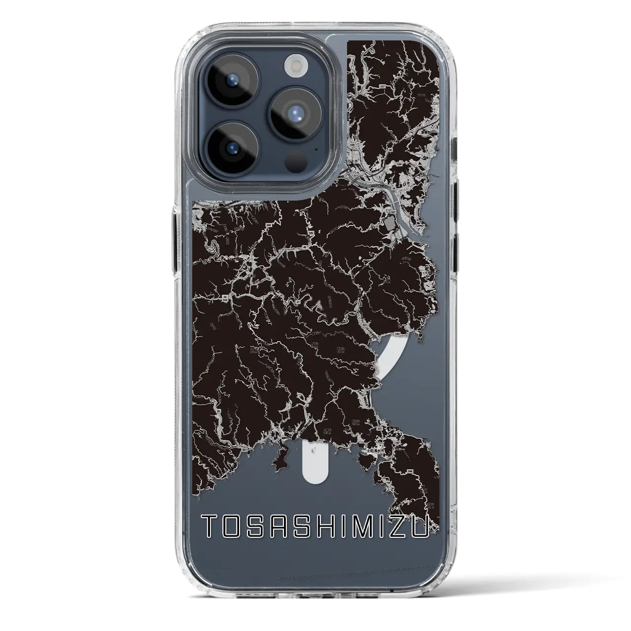 【土佐清水（高知県）】地図柄iPhoneケース（MagSafeタイプ）