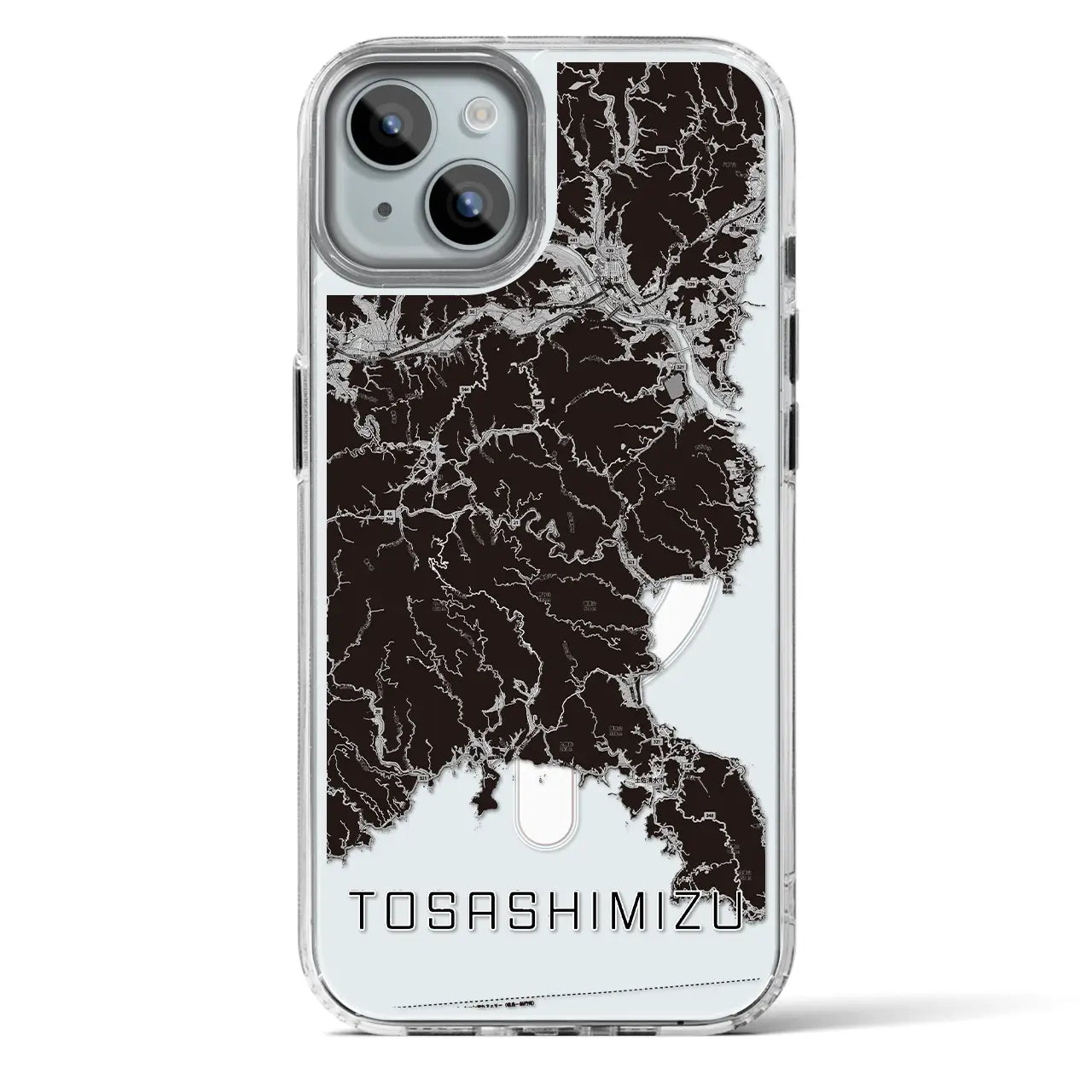 【土佐清水（高知県）】地図柄iPhoneケース（MagSafeタイプ）
