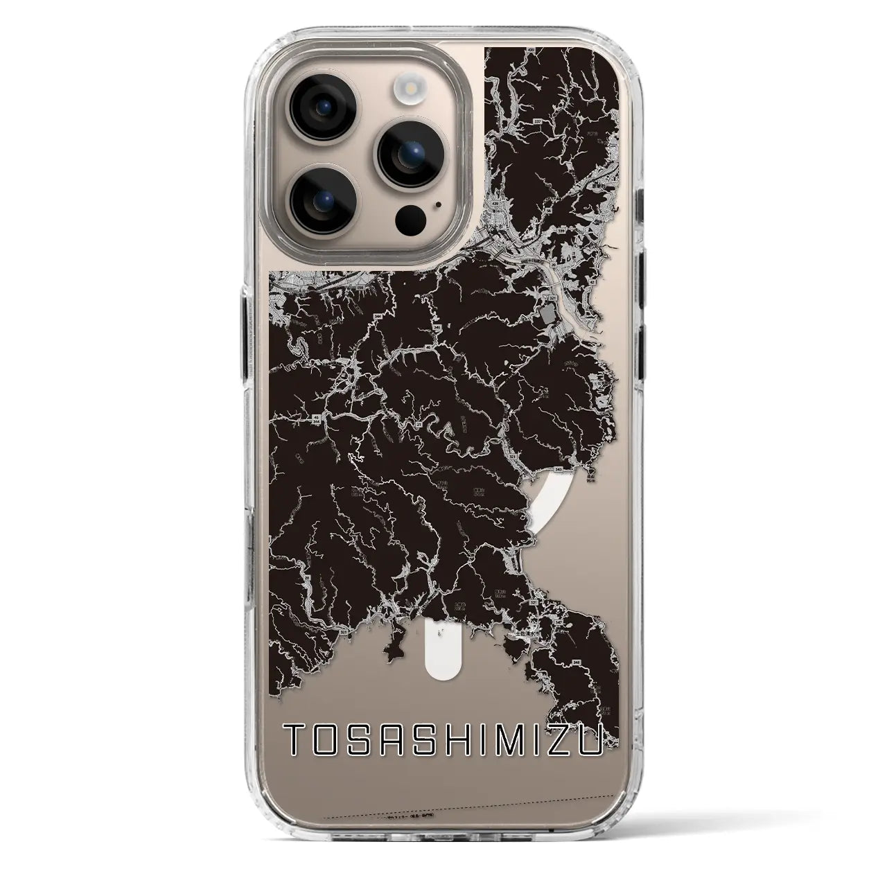 【土佐清水（高知県）】地図柄iPhoneケース（MagSafeタイプ）