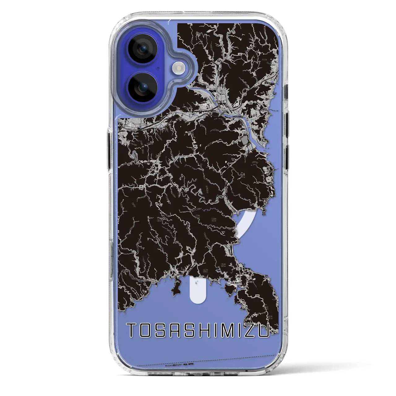 【土佐清水（高知県）】地図柄iPhoneケース（MagSafeタイプ）