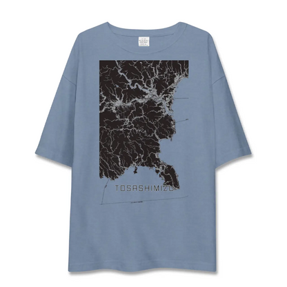 【土佐清水（高知県）】地図柄ビッグシルエットTシャツ