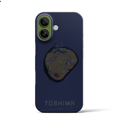 【利島（東京都）】地図柄iPhoneケース（バックカバータイプ）