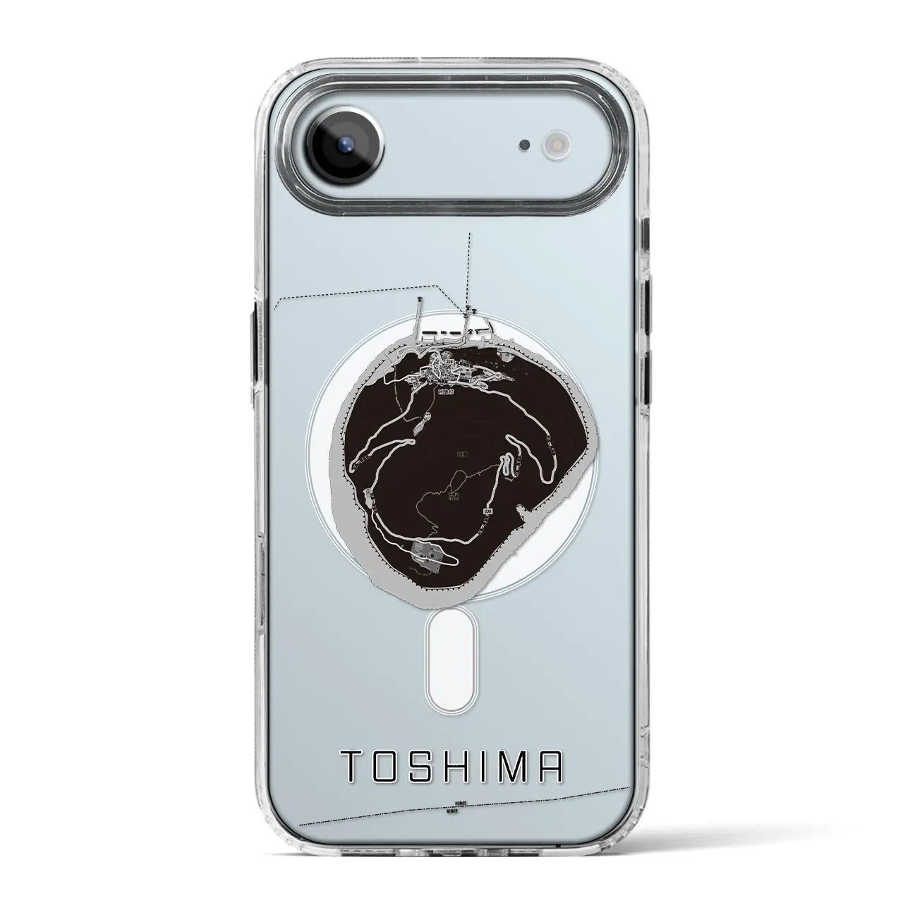 【利島（東京都）】地図柄iPhoneケース（MagSafeタイプ）