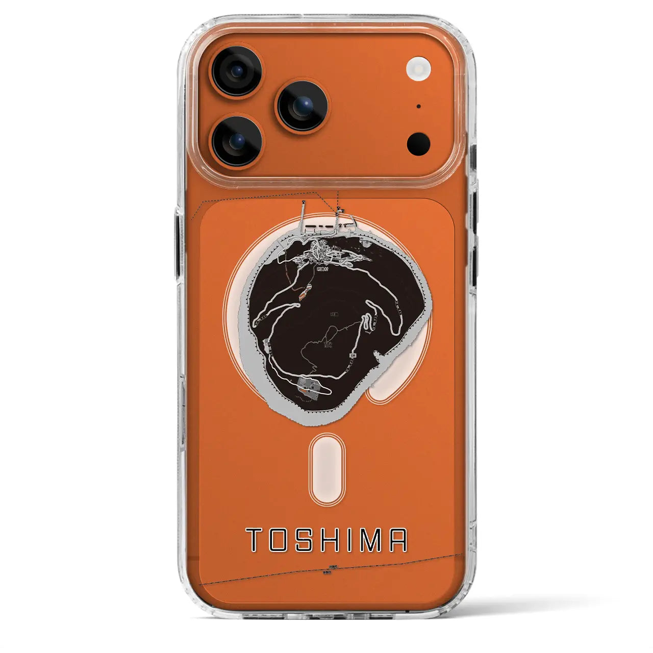 【利島（東京都）】地図柄iPhoneケース（MagSafeタイプ）