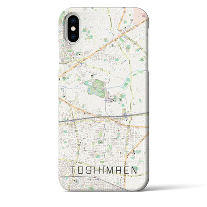 【豊島園（東京都）】地図柄iPhoneケース（バックカバータイプ）