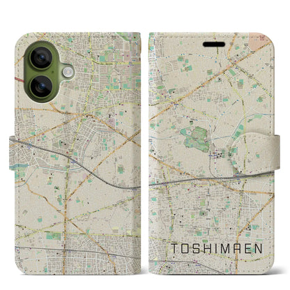 【豊島園（東京都）】地図柄iPhoneケース（手帳タイプ）