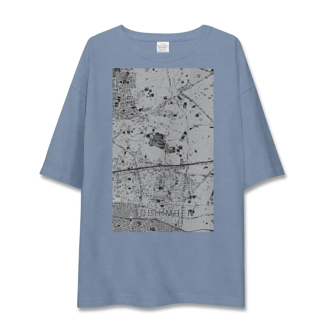 【豊島園（東京都）】地図柄ビッグシルエットTシャツ