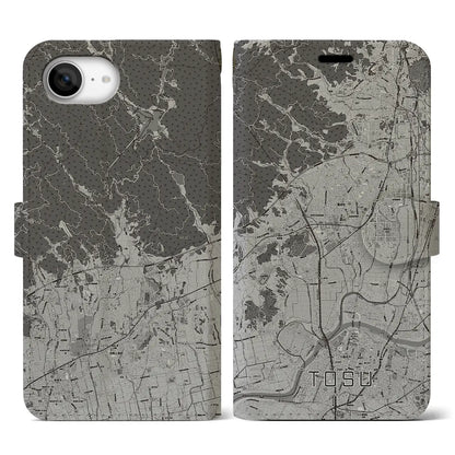 【鳥栖（佐賀県）】地図柄iPhoneケース（手帳タイプ）