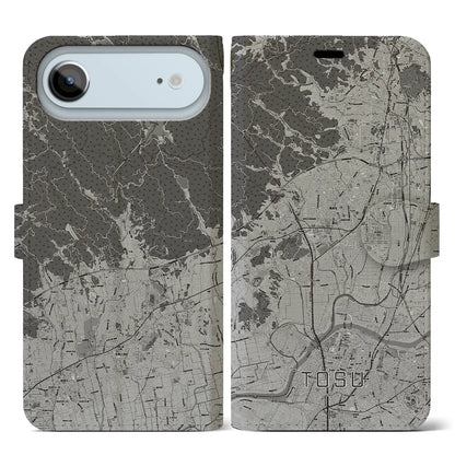 【鳥栖（佐賀県）】地図柄iPhoneケース（手帳タイプ）