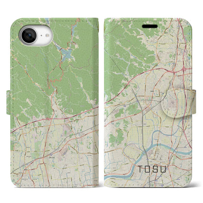 【鳥栖（佐賀県）】地図柄iPhoneケース（手帳タイプ）